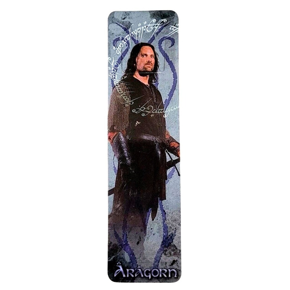 Vintage Aragorn Tab Bookmark, 2002 Lord Rings Two Towers, Y2K Movie, XTAB-622477